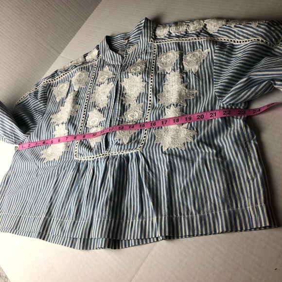 NEW Free People Liya Embroidered Tunic Top Sm/med - Picture 7 of 8